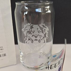 bevvee Australian Shepard Etched Design Pint Glass NEW